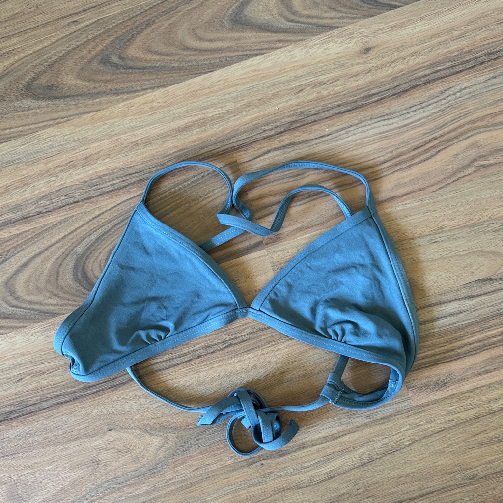 Jolyn Clothing Gray Triangle Bikini Top